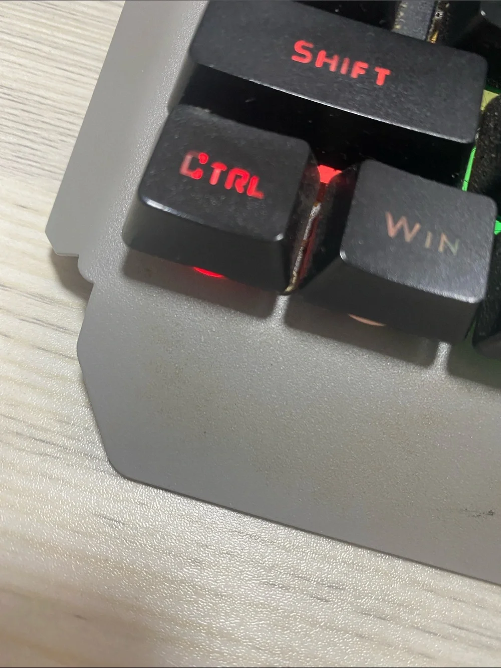 Mechanical Gaming Keyboard Keycap Set - Black with Red Legends